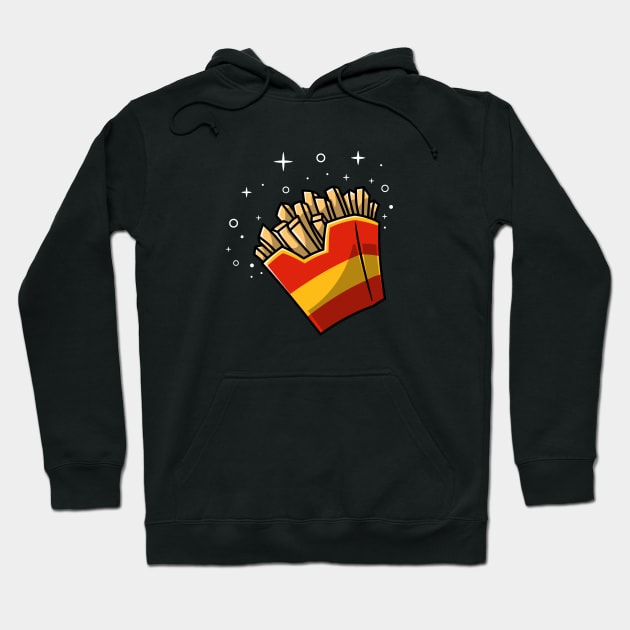 French fries with sparkling stars Hoodie by garistipis